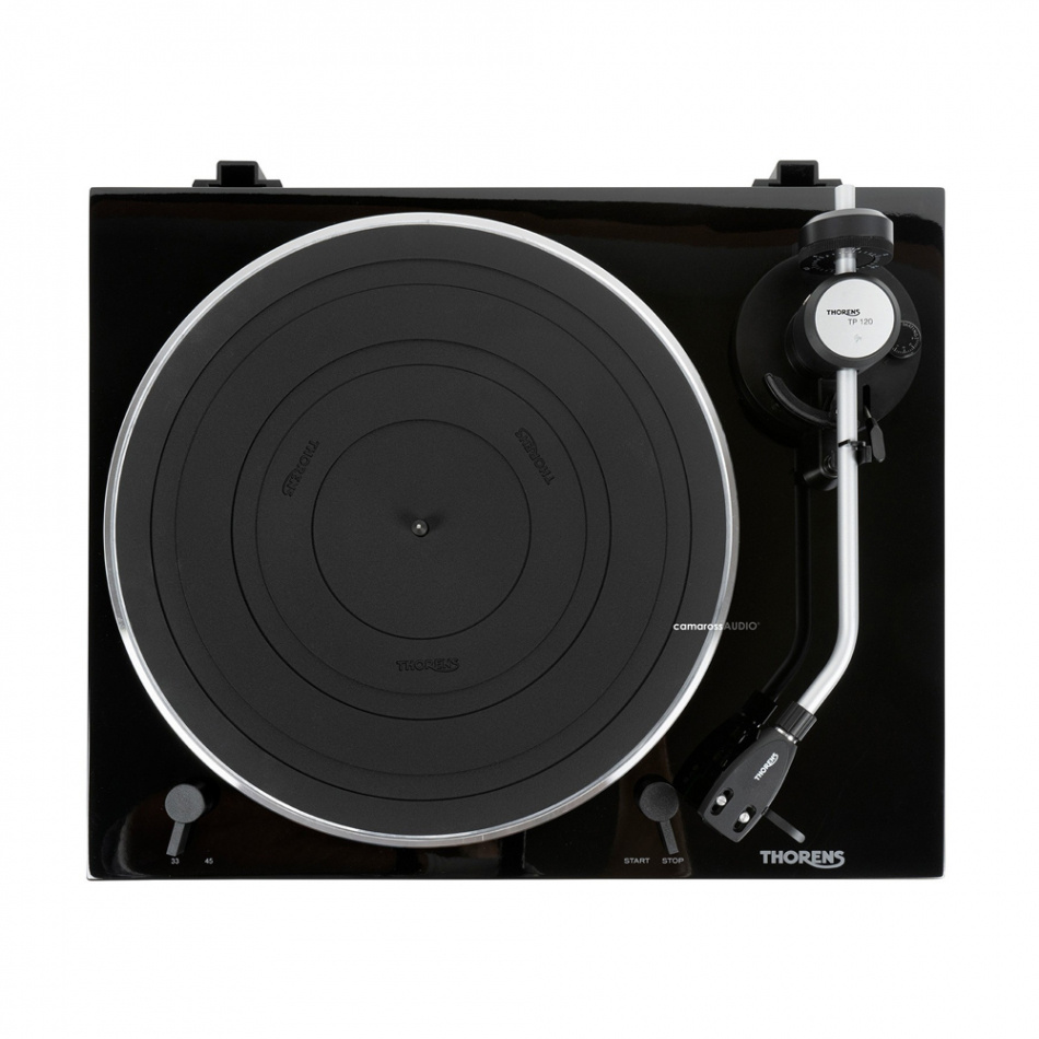 Thorens TD 204 platespiller med Audio Technica AT95E-pickup, svart