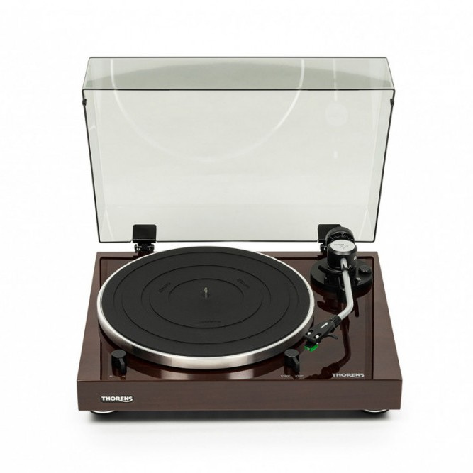 Thorens TD 204 platespiller med Audio Technica AT95E-pickup, valnøtt