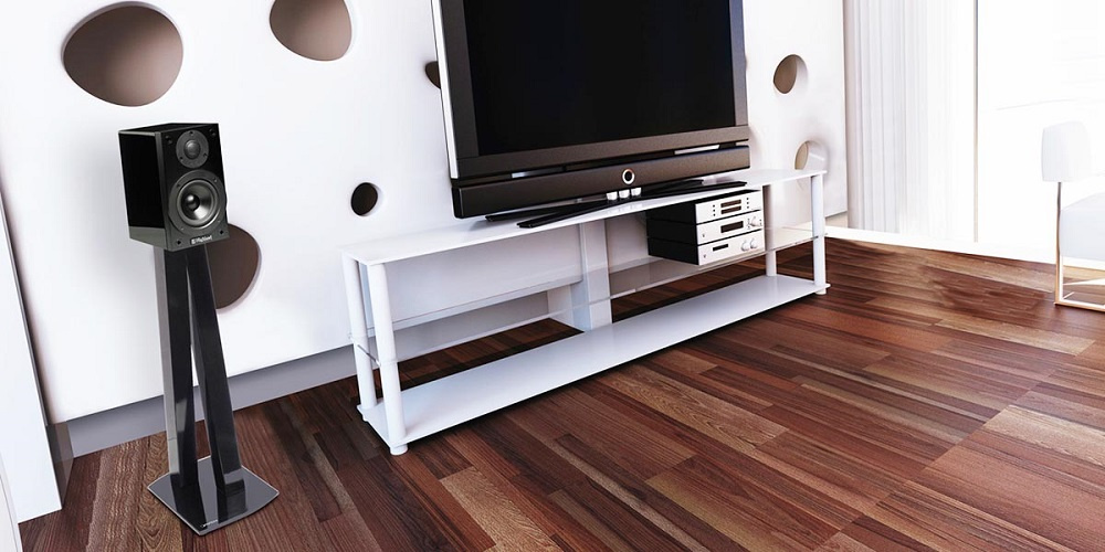 Norstone Walk Stand høyttalerstativ, pianოსvart par