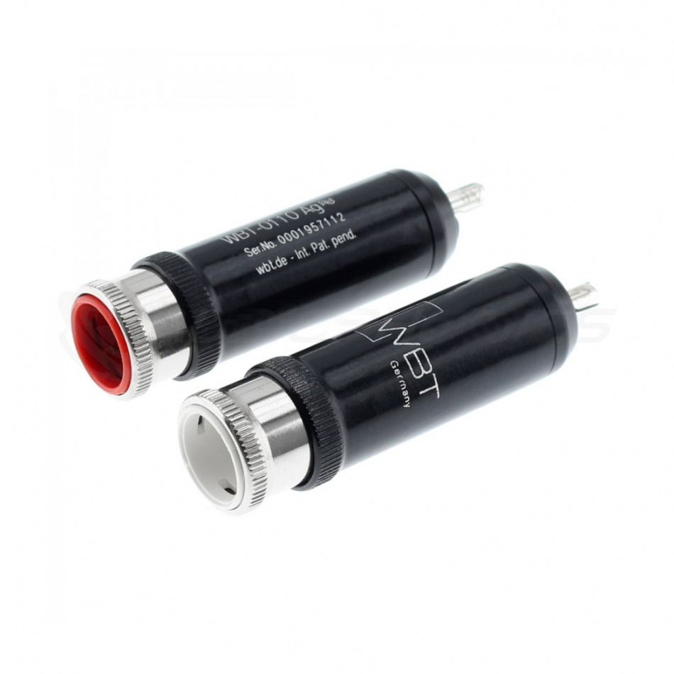 WBT-0110Ag Nextgen RCA-kontakt 75 Ohm rød fargemerking, stk.