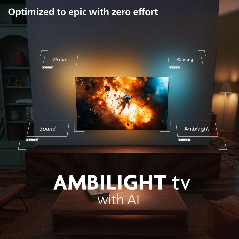 Philips 65PUS8001/12, 65 tommer 4K UHD Ambilight-TV