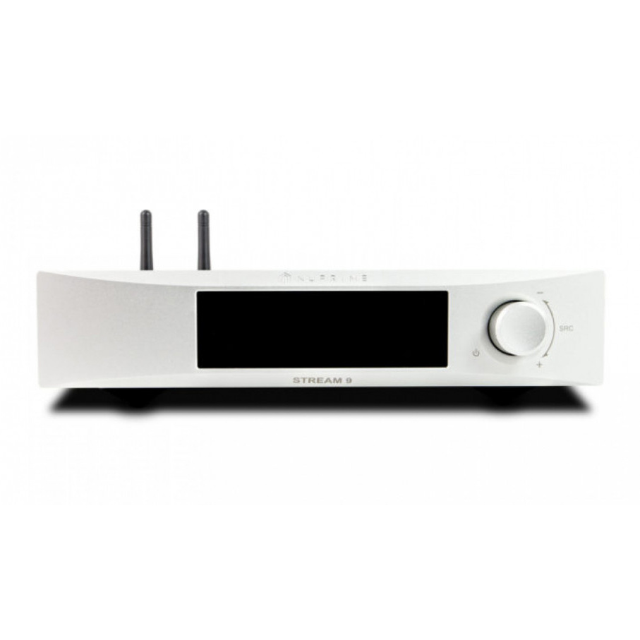 NuPrime Omnia Stream-9 nettverksspiller med AirPlay 2, sølv