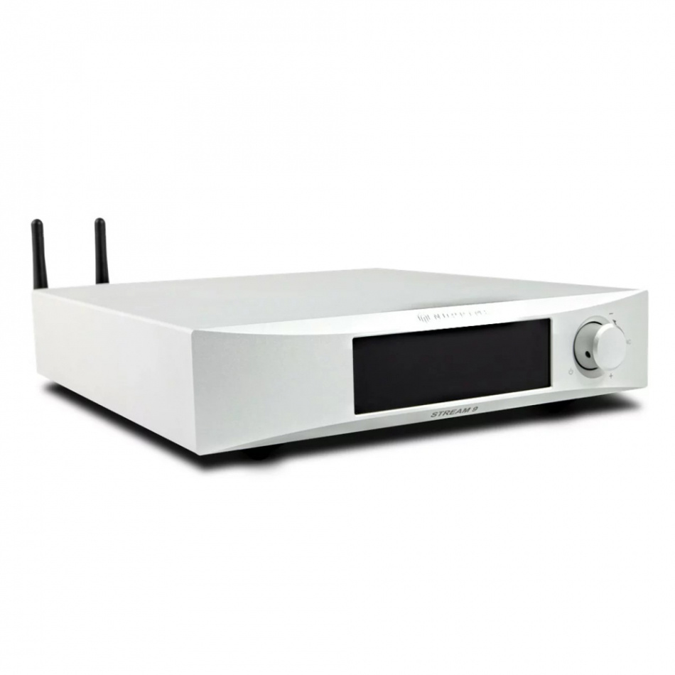 NuPrime Omnia Stream-9 nettverksspiller med AirPlay 2, sølv