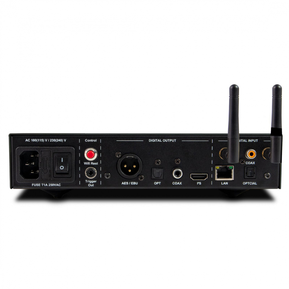 NuPrime Omnia Stream-9 nettverksspiller med AirPlay 2, sølv