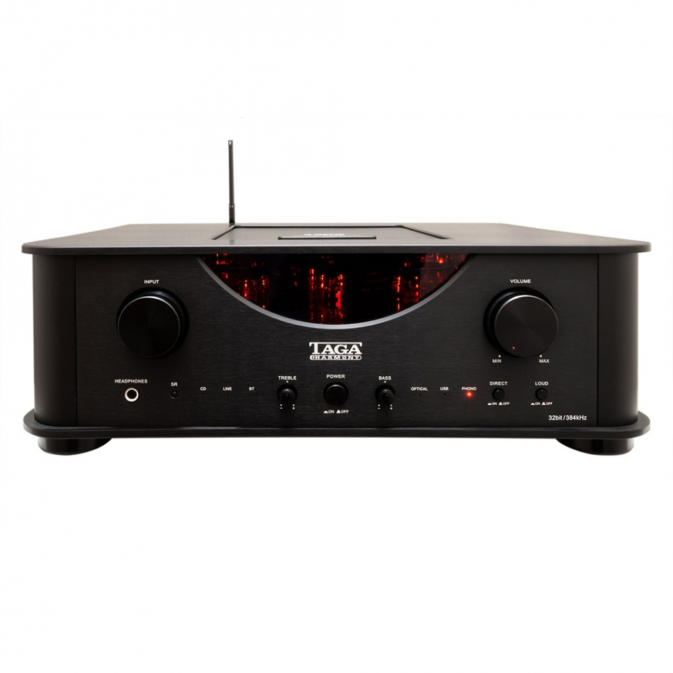 TAGA Harmony HTA-2000B v2 rørbestykket stereoforsterker med Bluetooth & DAC, svart