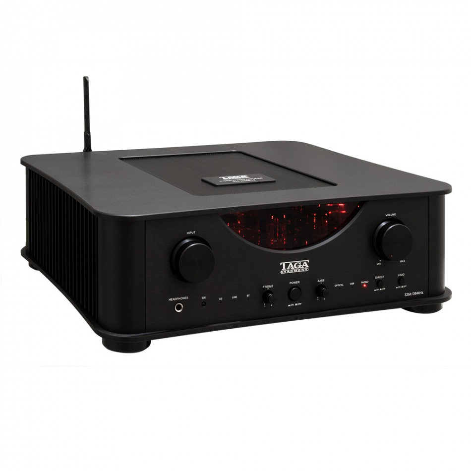 TAGA Harmony HTA-2000B v2 rørbestykket stereoforsterker med Bluetooth & DAC, svart