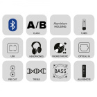 TAGA Harmony HTA-2000B v2 rørbestykket stereoforsterker med Bluetooth & DAC, sølv TAGA Harmony HTA-2000B v2 rørbestykket stereoforsterker med Bluetooth & DAC, sølv