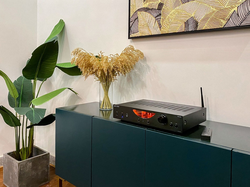 TAGA Harmony HTA-600B rørbestykket stereoforsterker med Bluetooth, svart