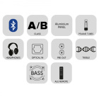 TAGA Harmony HTA-700B v3 rørbestykket stereoforsterker med Bluetooth, sølv TAGA Harmony HTA-700B v3 rørbestykket stereoforsterker med Bluetooth, sølv