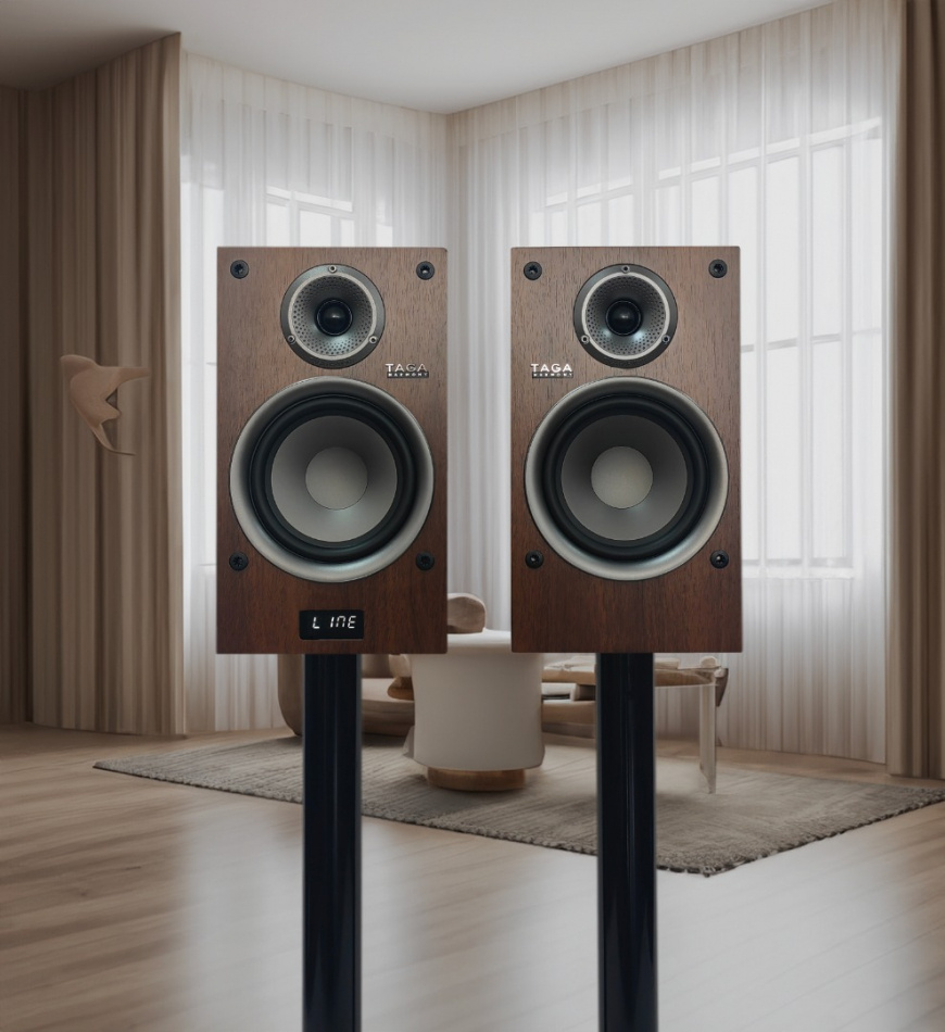 TAGA Harmony TAV-500B v2 aktive stereohøyttalere med Bluetooth, wenge par
