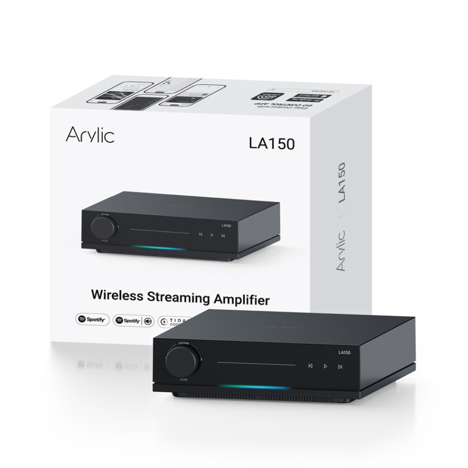 Arylic LA150 strømmeforsterker med HDMI eARC, Google Cast & AirPlay 2