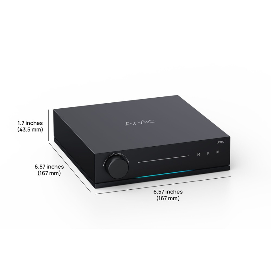Arylic LP100 nettverkstreamer med AirPlay 2, Google Cast, HDMI & RIAA-trinn