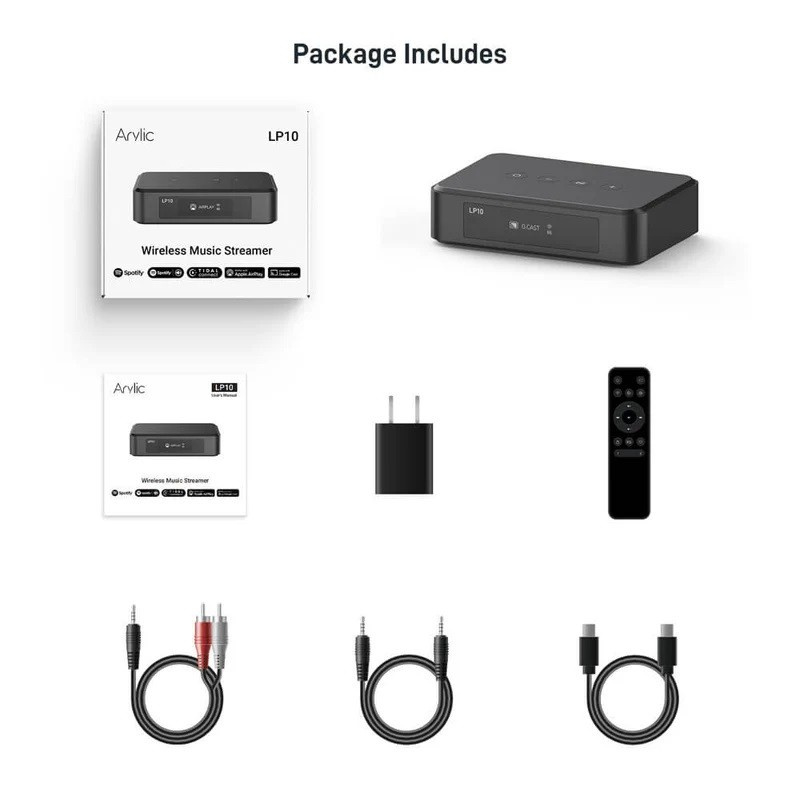 Arylic LP10 nettverkstreamer med AirPlay 2 & Google Cast