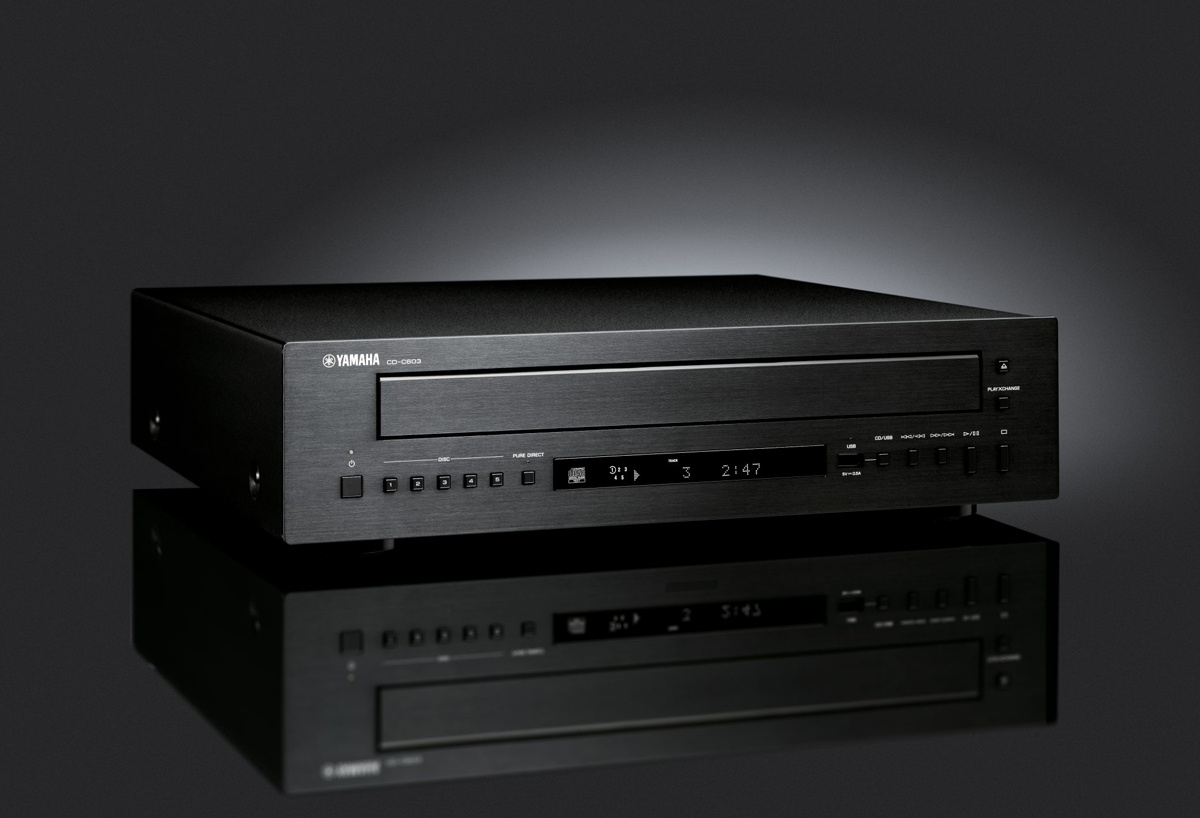 Yamaha CD-C603 CD-veksler, svart