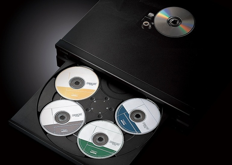 Yamaha CD-C603 CD-veksler, svart