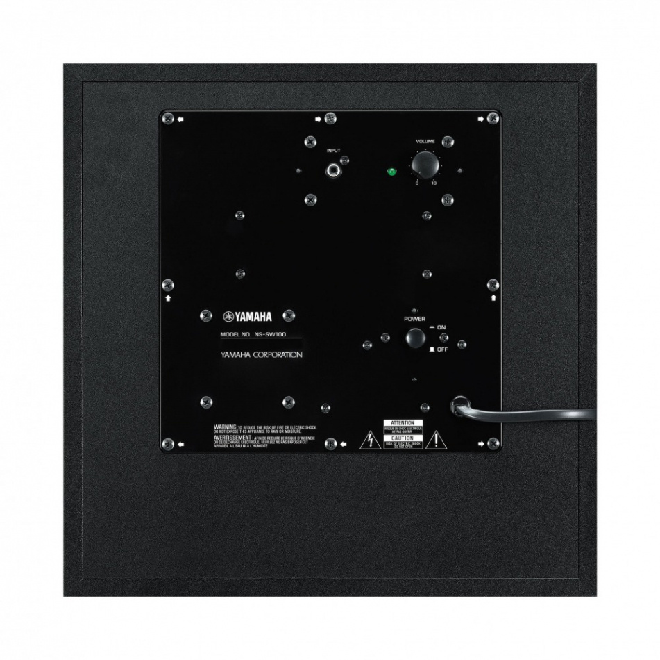 Yamaha NS-SW100 aktiv subwoofer med Twisted Flare Port