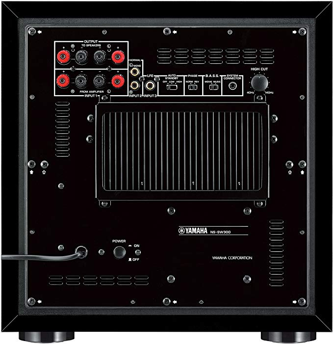 Yamaha NS-SW300 aktiv subwoofer, pianossvart