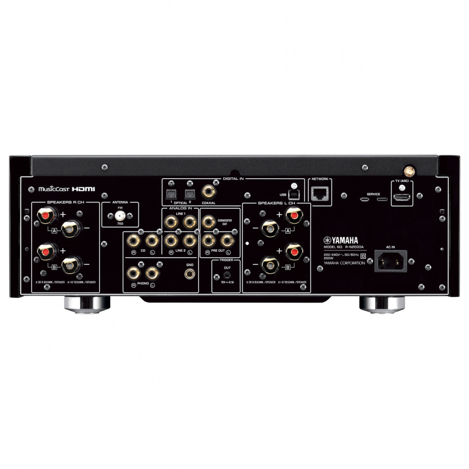 Yamaha R-N2000A streamingforsterker med HDMI ARC & måle-EQ, sølv