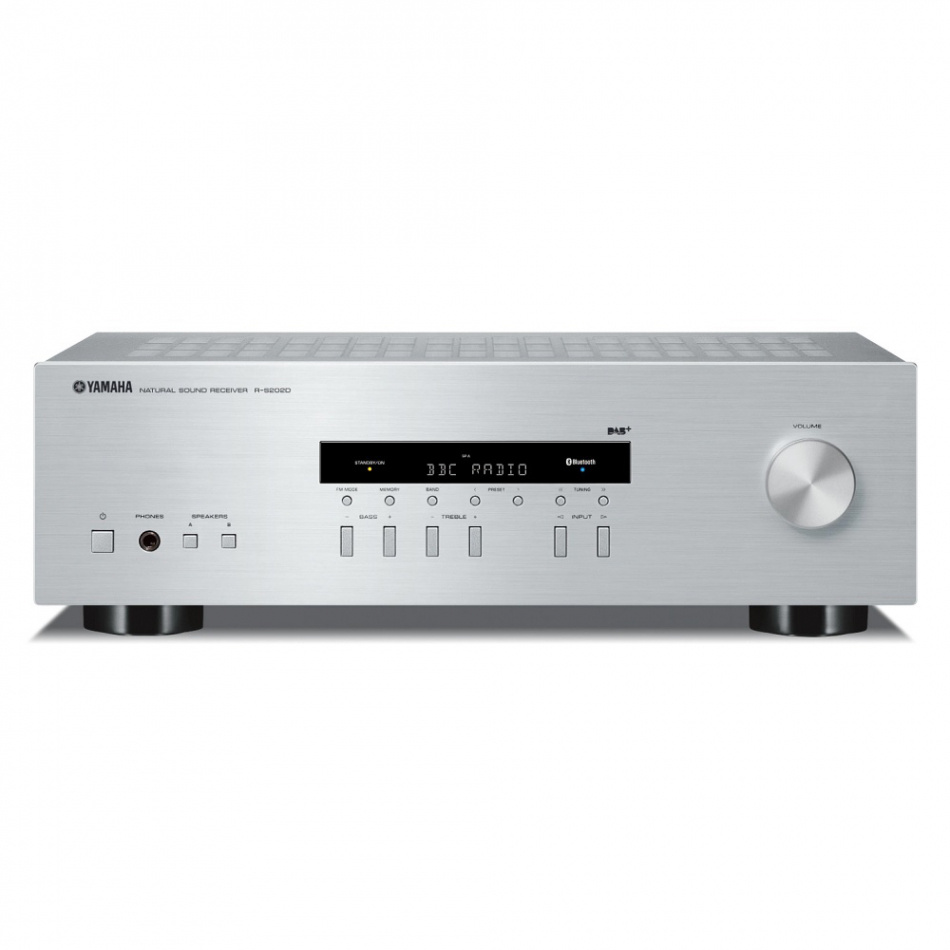 Yamaha R-S202D II stereoforsterker med Bluetooth & radio, sølv