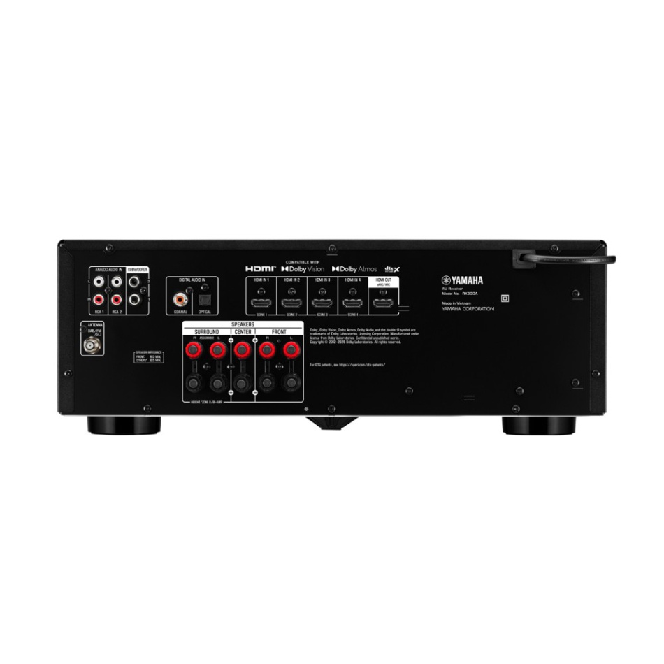 Yamaha RX300A hjemmekinoforsterker 5.2 med Bluetooth, svart
