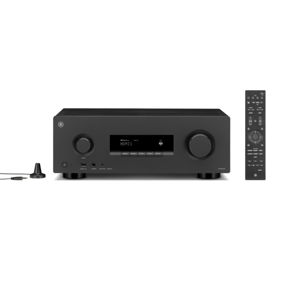 Yamaha RX500A hjemmekino-forsterker 7.2 med nettverksstreaming, svart