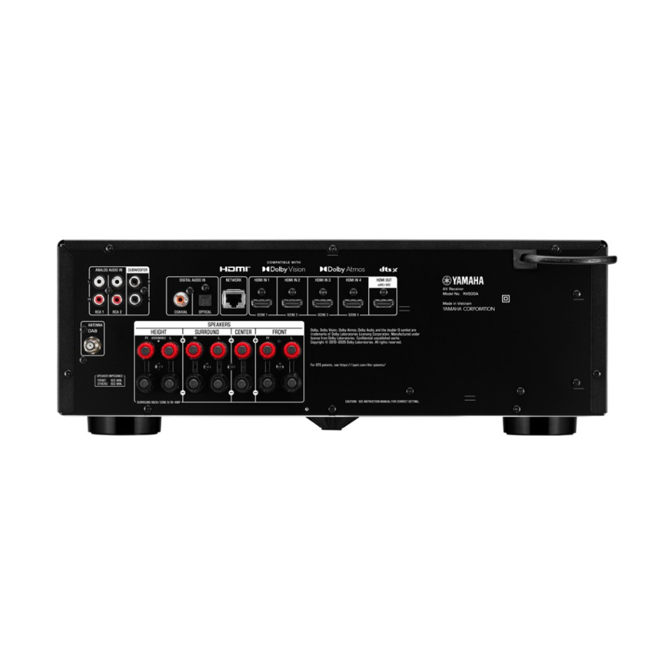 Yamaha RX500A hjemmekino-forsterker 7.2 med nettverksstreaming, svart