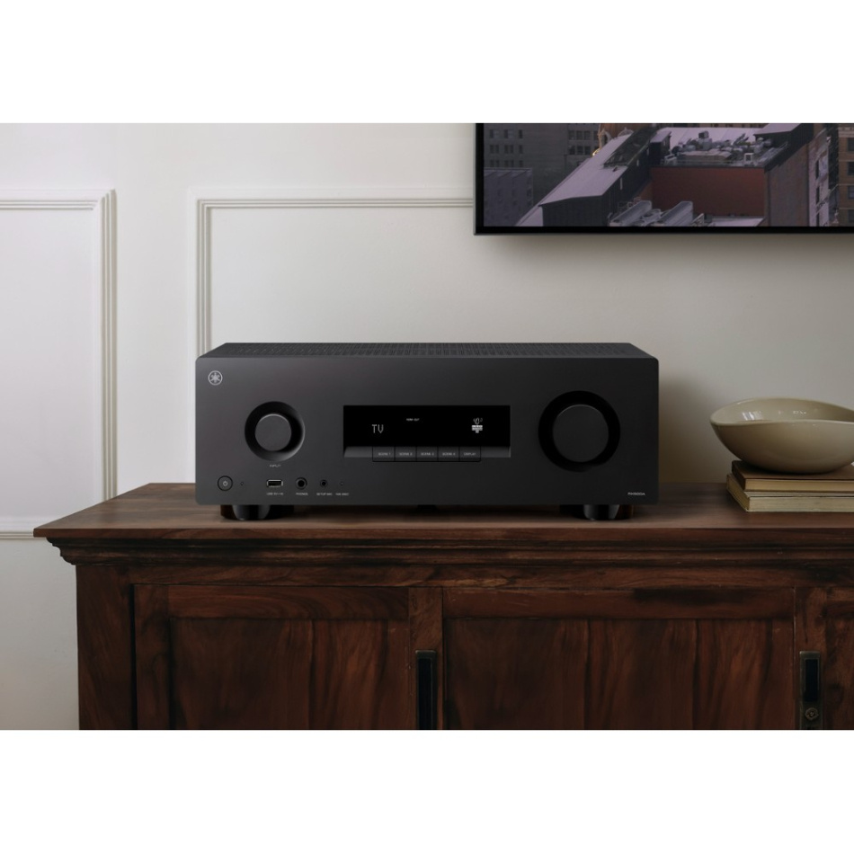 Yamaha RX500A hjemmekino-forsterker 7.2 med nettverksstreaming, svart