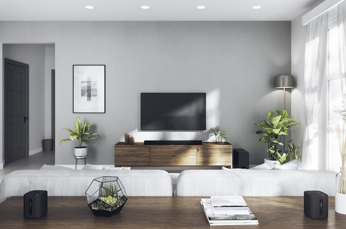 Yamaha True X Bar 40A soundbar med Dolby Atmos & eARC, grafittgrå