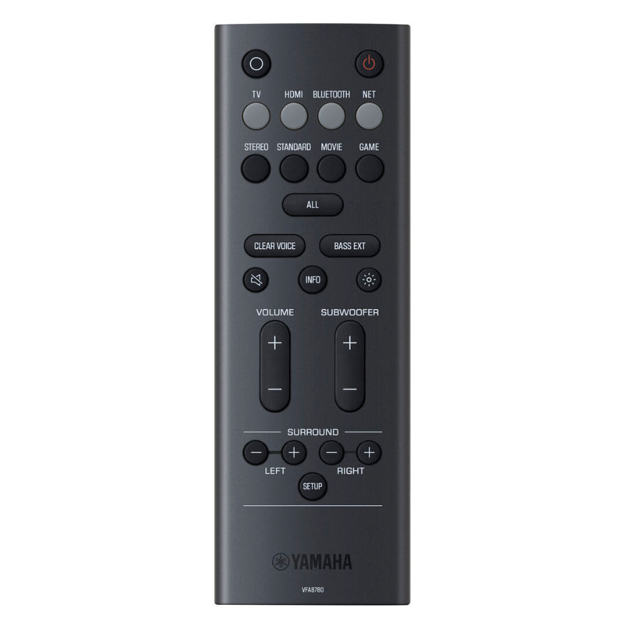 Yamaha True X Bar 40A soundbar med Dolby Atmos & eARC, lysegrå