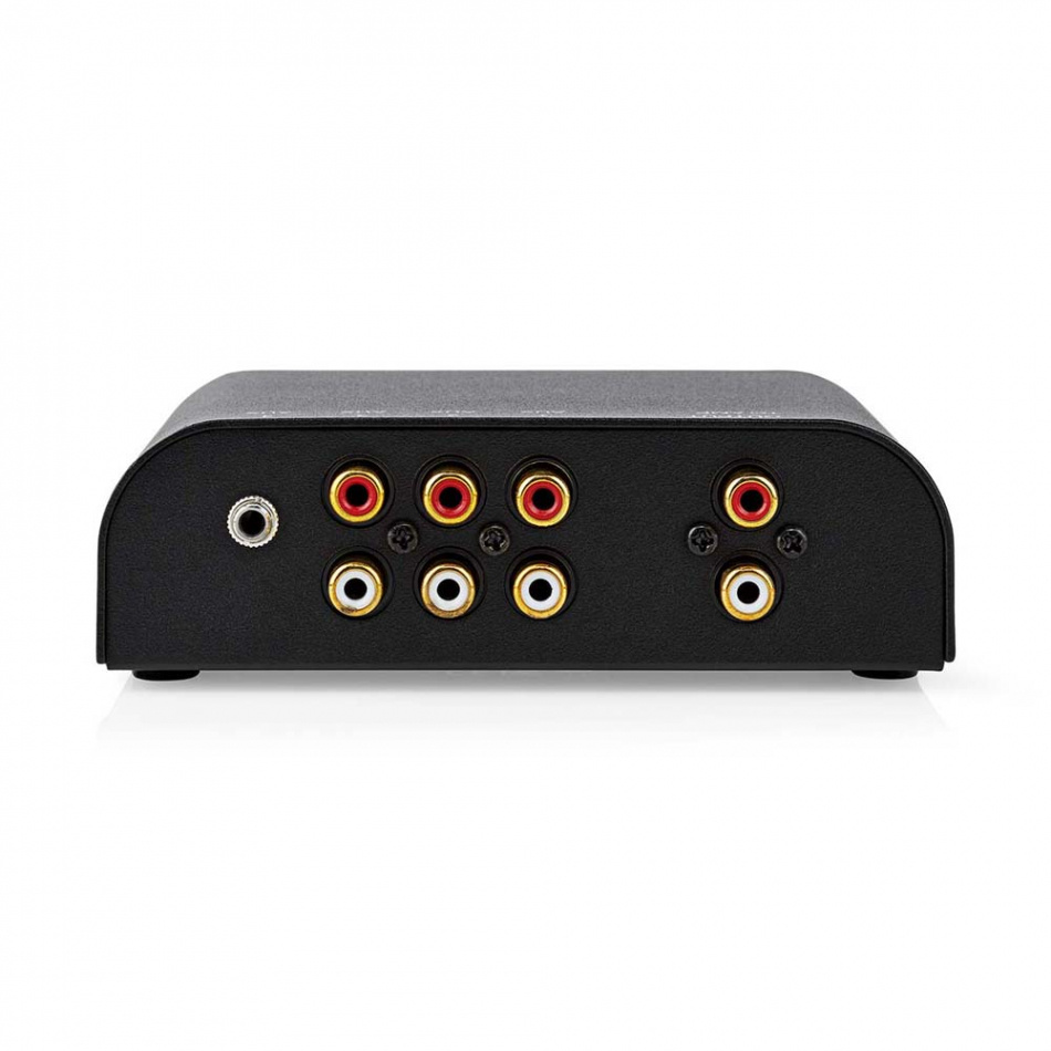 Nedis A-Switch 2424AT, 4-veis lavnivåbryter for stereokilder