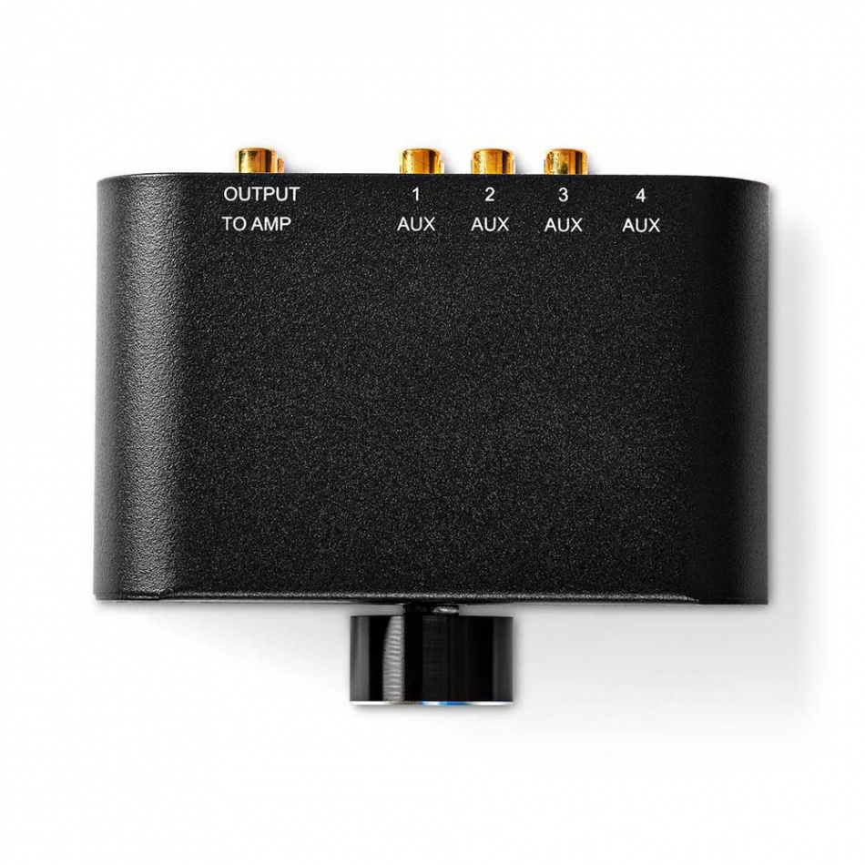 Nedis A-Switch 2424AT, 4-veis lavnivåbryter for stereokilder