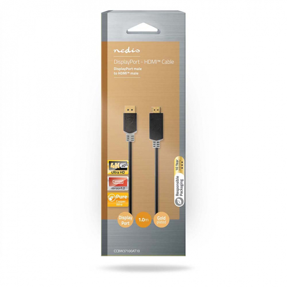Nedis CCB-W37100AT DisplayPort 1.2a-kabel