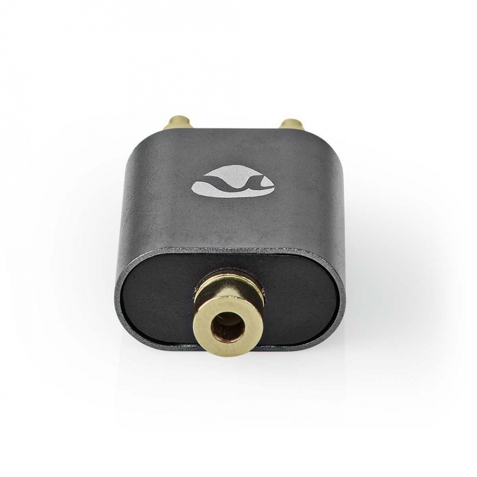 Nedis CATB22255AL, stereoadapter 3.5mm hunn -> 2RCA hanner