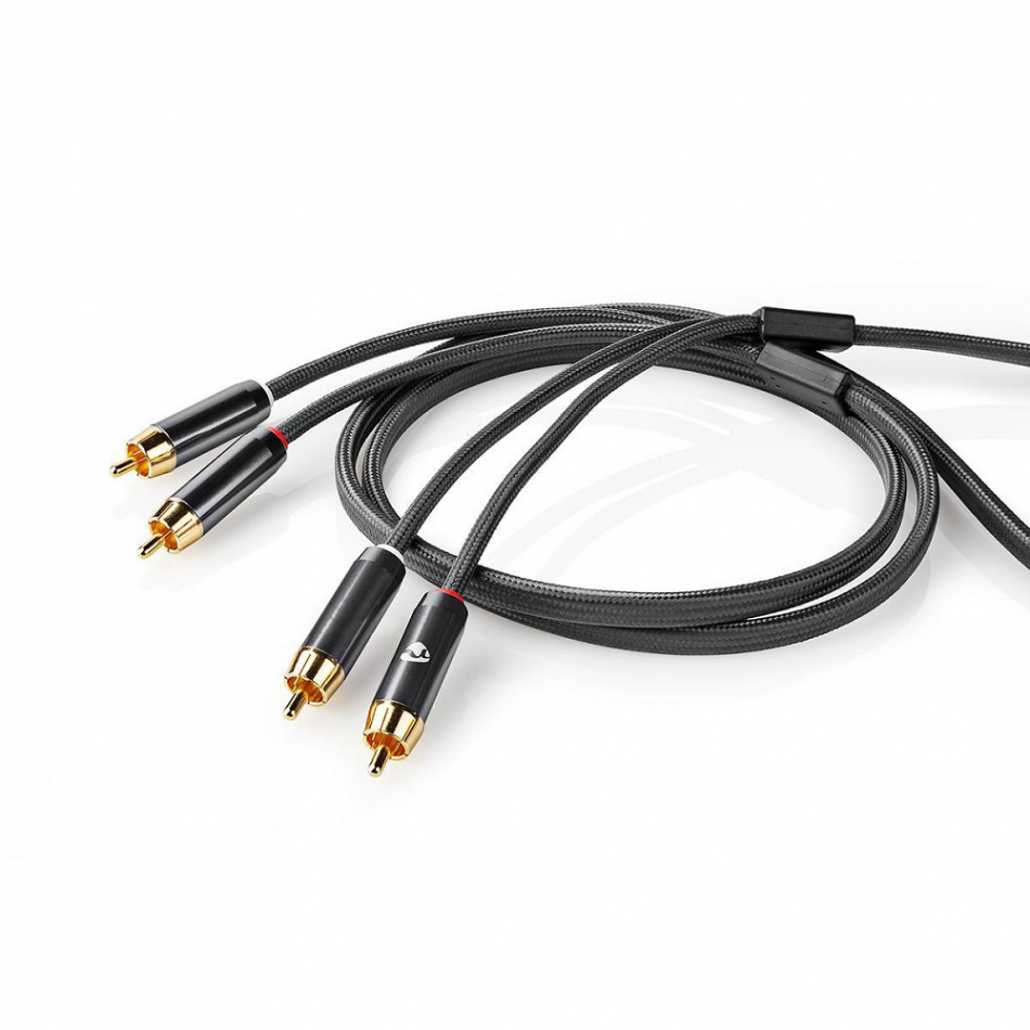 Nedis CAT-B24000 RCA lydkabel, 1 meter
