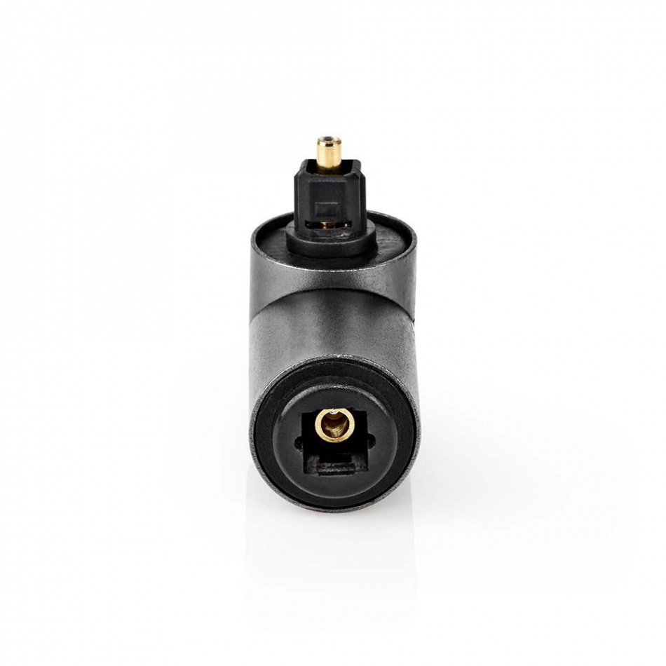 Nedis CATB25920GY, optisk vinklet adapterplugg hunn-hann