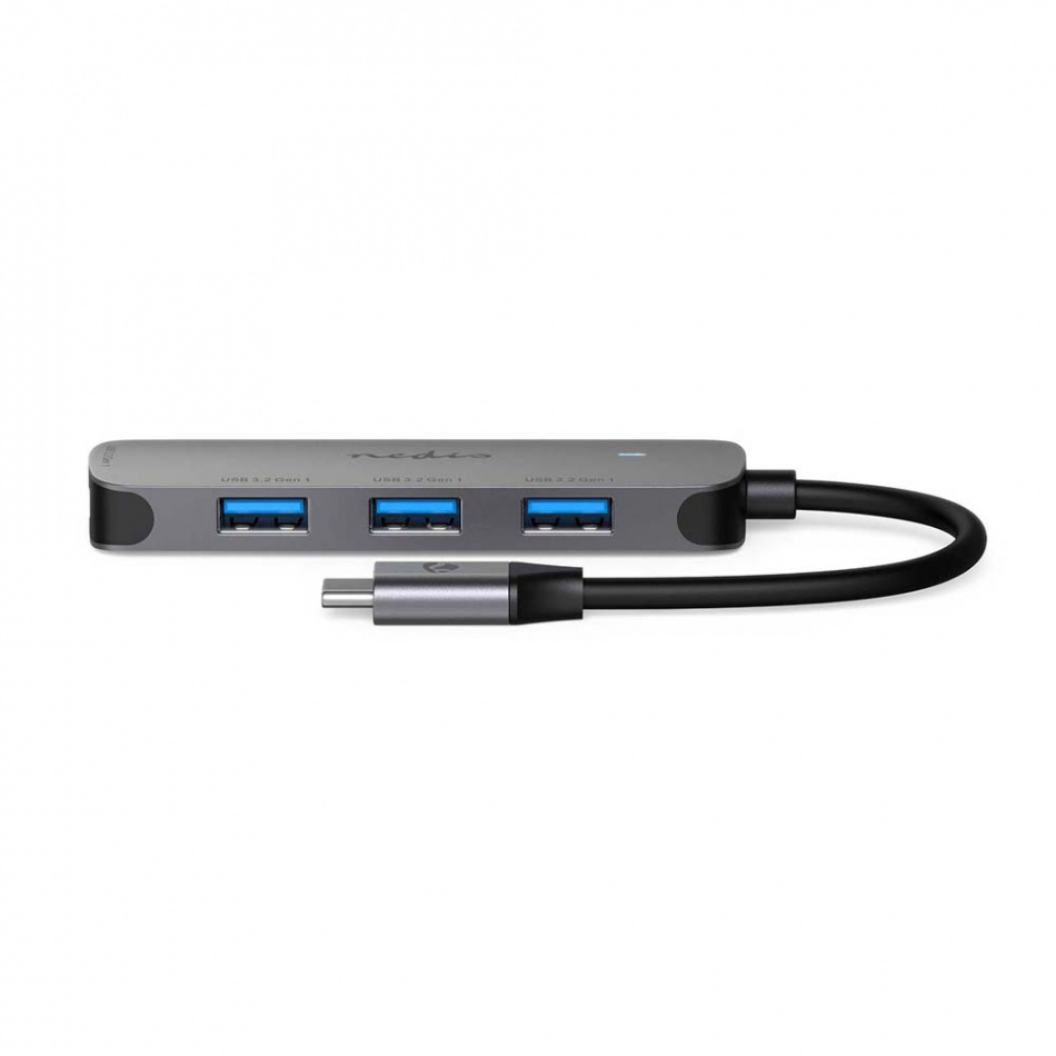 Nedis 4-ports USB 3.2 Hub, 1x USB-C -> 4x USB-A Hunn