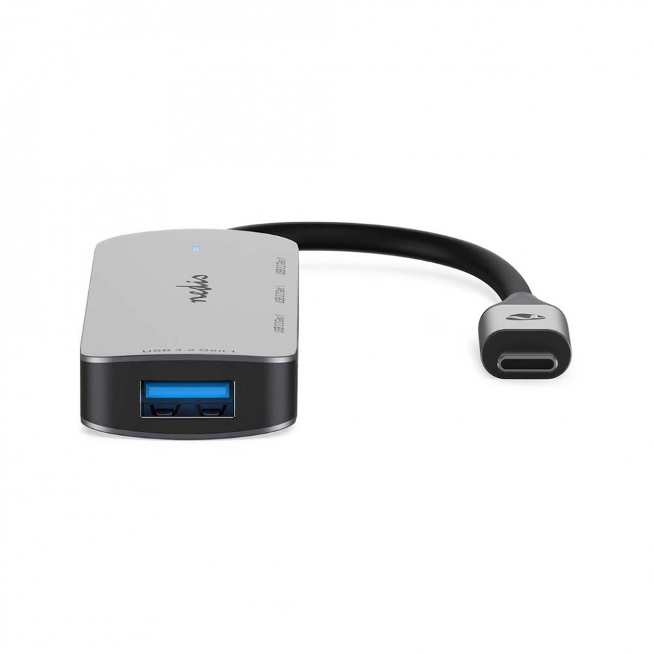 Nedis 4-ports USB 3.2 Hub, 1x USB-C -> 4x USB-A Hunn