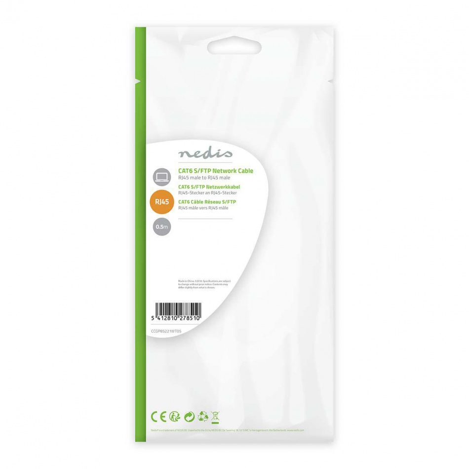 Nedis F/FTP CAT6 nettverkskabel