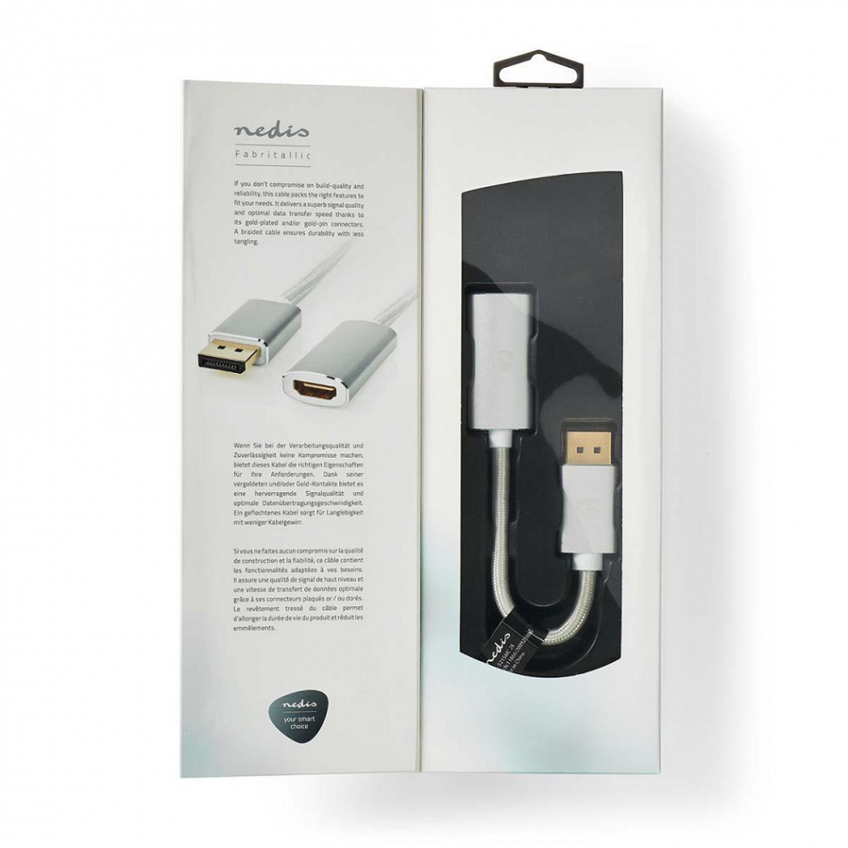 Nedis DisplayPort-HDMI-adapterkabel, 0.2 meter