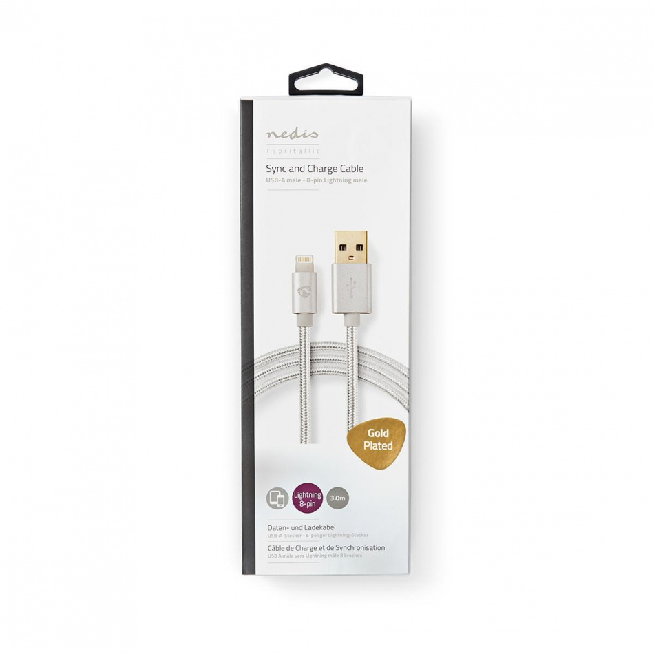 Nedis USB 2.0 USB-A til Lightning-kabel