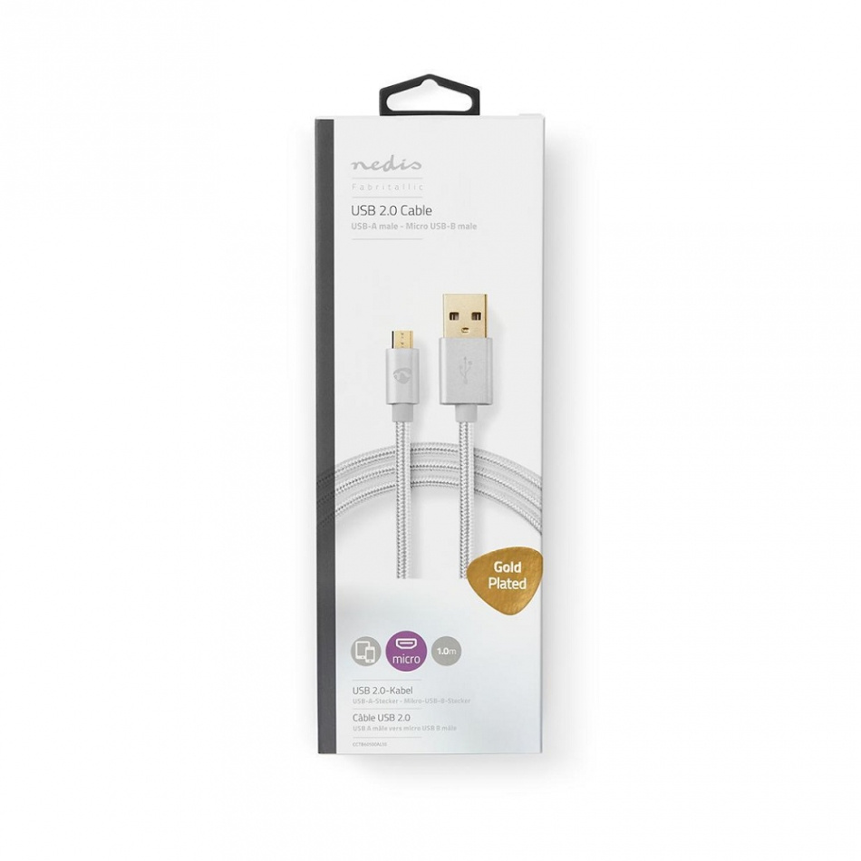 Nedis USB 2.0 USB-A til micro B-kabel