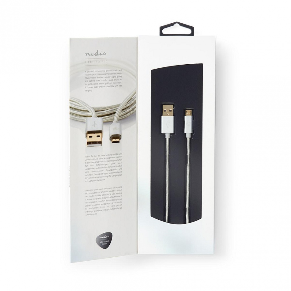 Nedis USB 2.0 USB-A til micro B-kabel