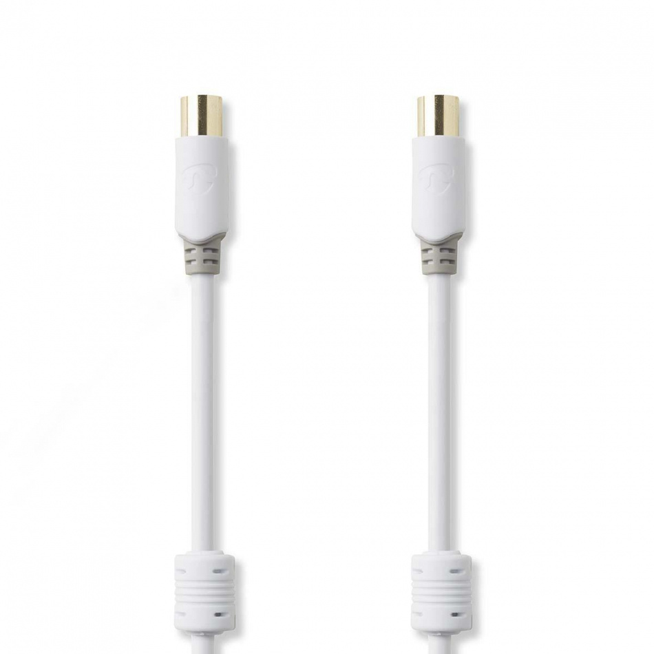 Nedis CSBW40015, 75 Ohm koaksial antennekabel med rette kontakter
