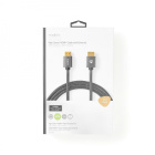 Nedis CVT-B34, HDMI-kabel med Ethernet & 4K metallgrå Nedis CVT-B34, HDMI-kabel med Ethernet & 4K metallgrå