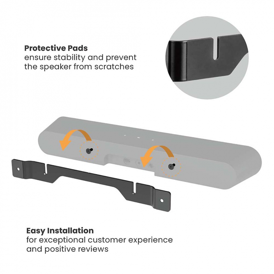 Nedis SBM-T57 veggfeste for Sonos Ray soundbar