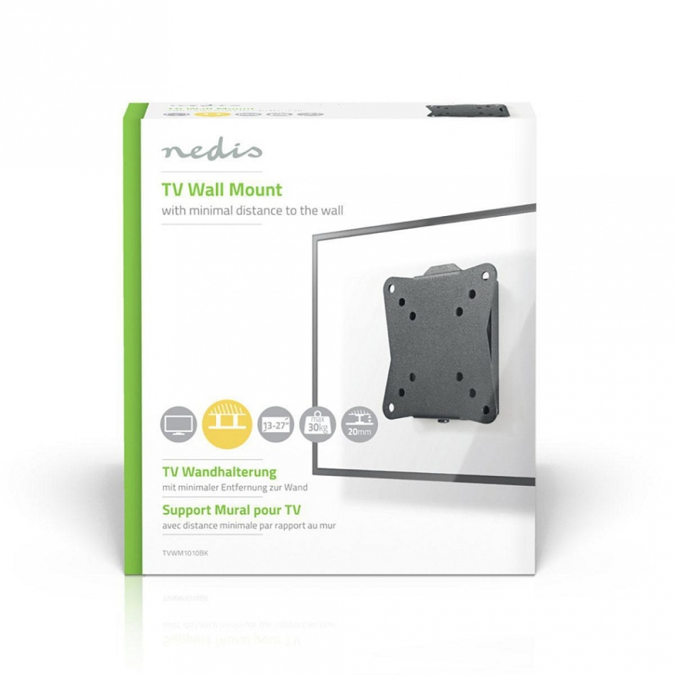 Nedis TV-WM1010 fast VESA-feste 30 kg, stykk