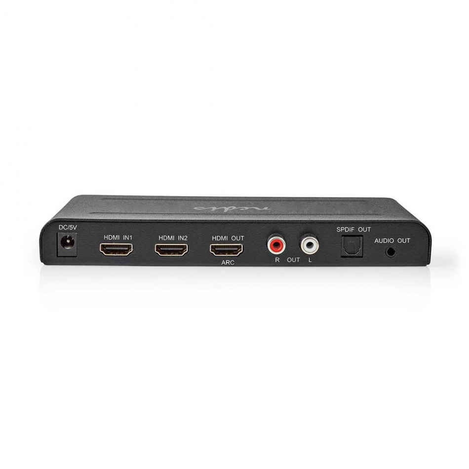 Nedis HDMI Extractor V-EXT3480, HDMI->optisk eller analog 3.5mm / RCA