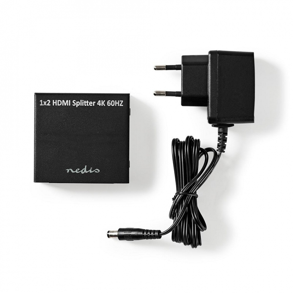 Nedis VSP-L3472AT HDMI Splitter, 2-ports 4K@60Hz, 18 Gbps