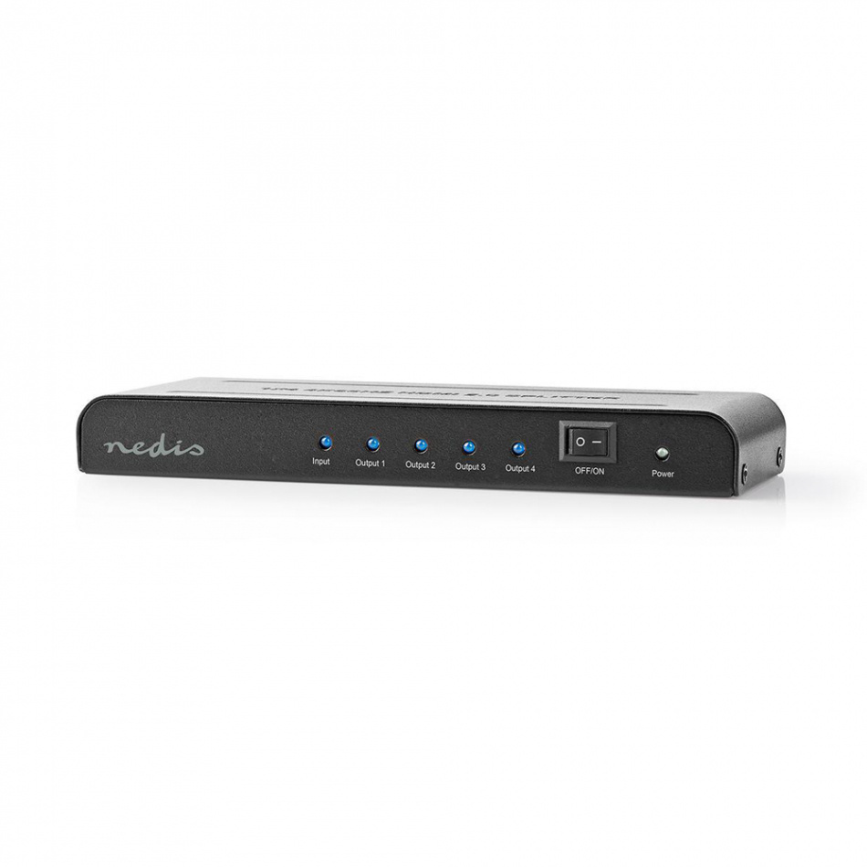 Nedis VSP-L3474AT HDMI Splitter, 4-ports 4K@60Hz, 18 Gbps