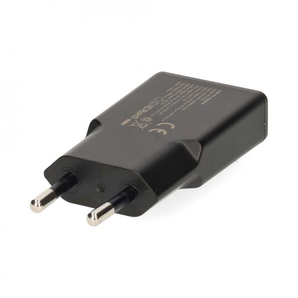 Nedis WCH-A20 GaN-vegglader 20 Watt inkl. USB-C-kabel, svart